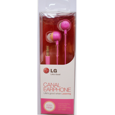 pink lg earphones LG LE-1600 Earphone – Delta Point